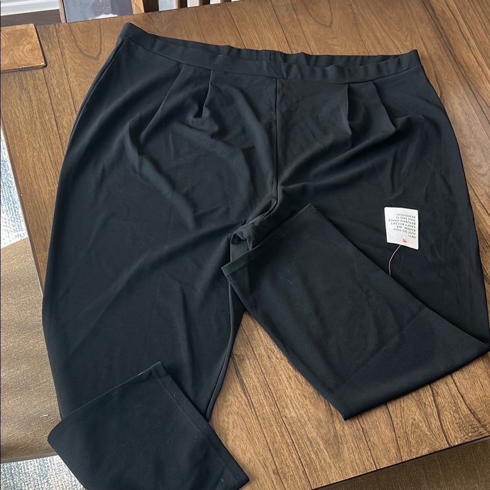 Plus Size ASOS Curve Black Relaxed Fit Trousers